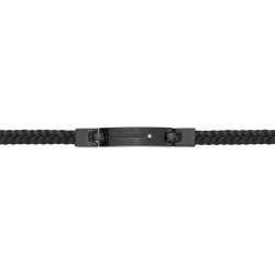 Bracelet homme phebus manuel cuir et diamant 50300012 - bracelet-cuir-homme - edora - 1