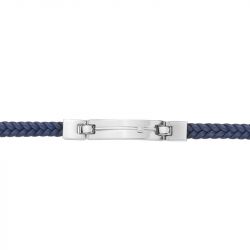 Bracelet homme phebus olivier cuir et diamant 50300010 - bracelet-cuir-homme - edora - 0