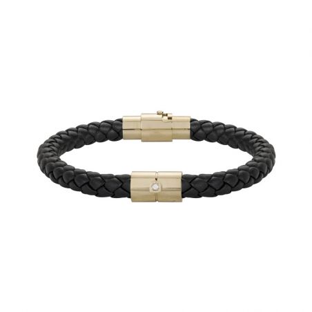 Bracelet cuir homme: bracelet homme cuir tressé & bracelet perlé - bracelet-cuir-homme - edora - 1