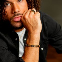 Bracelet homme phebus quentin acier doré et diamant 50300019 - bracelets-homme - edora - 2