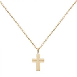 Collier homme phebus laurent acier doré et diamant 50700004 - colliers-homme - edora - 0