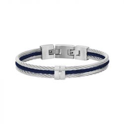 Bracelet homme phebus adrien acier gris et diamant 50300015 - bracelets-homme - edora - 0