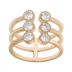 Bague Femme EDORA Plaqué or et Oxydes EDO66100032