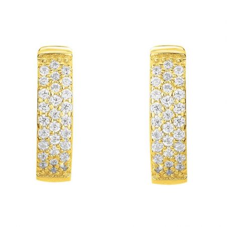 Créoles plaqué or : boucles d’oreilles créoles plaqué or - creole-plaque-or - edora - 2