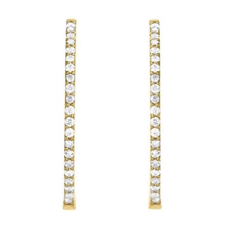 Créoles plaqué or : boucles d’oreilles créoles plaqué or - creole-plaque-or - edora - 2