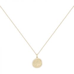 Collier femme arbre de vie edora plaqué or et oxydes edo66700081 - colliers-femme - edora - 0