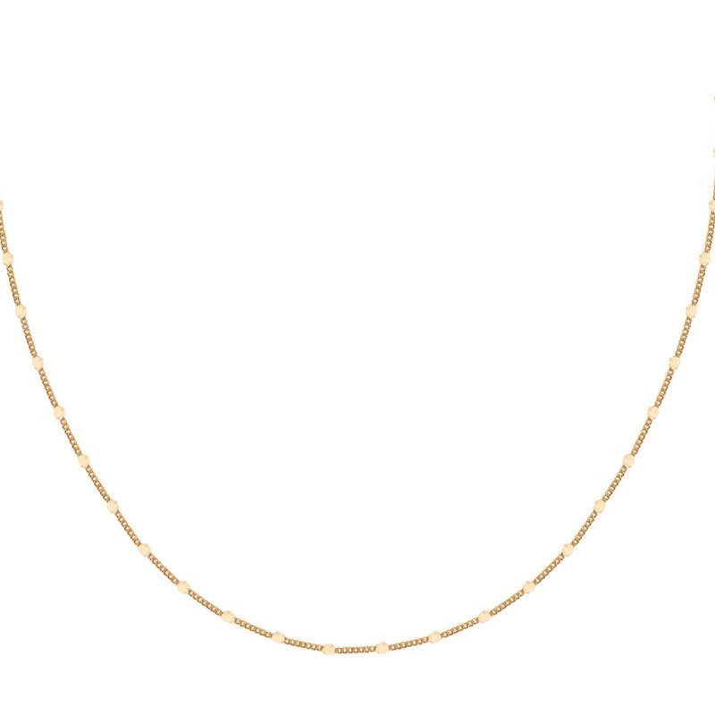 Collier femme chaîne  pastilles plates edora plaqué or edo66700068 - colliers-femme - edora