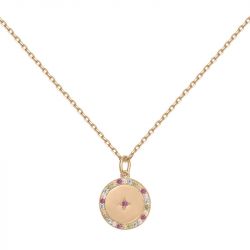 Collier femme multipierres  edora plaqué or et oxydes edo66700075 - colliers-femme - edora - 1