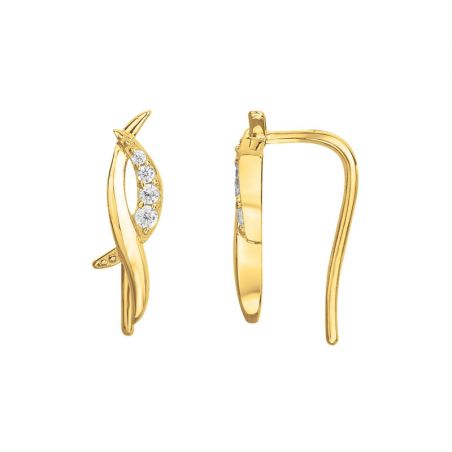 Boucles d'oreilles plaqué or: puces d’oreilles & créoles plaqué or - creole-plaque-or - edora - 1