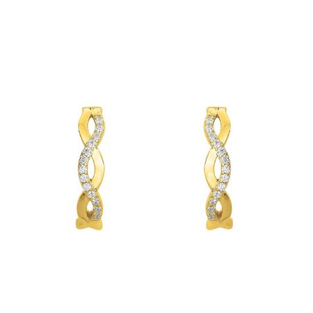 Boucles d'oreilles plaqué or: puces d’oreilles & créoles plaqué or - creole-plaque-or - edora - 2