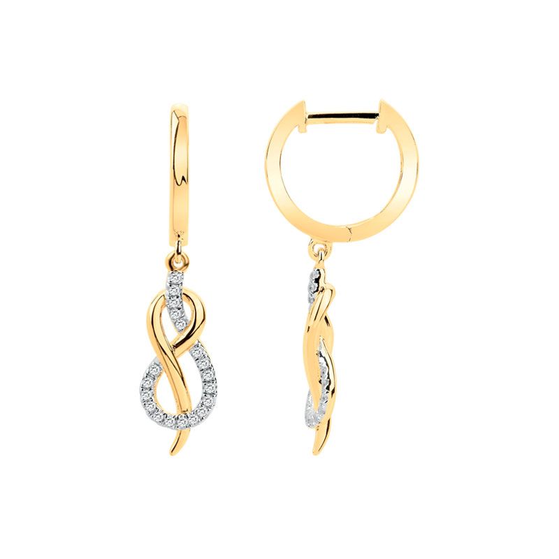 Boucles d'oreilles femme pendantes edora plaqué or et oxydes edo76400018 - creole-plaque-or - edora