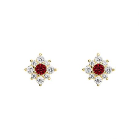 Boucles d'oreilles plaqué or: puces d’oreilles & créoles plaqué or - boucles-d-oreilles-plaque-or - edora - 2