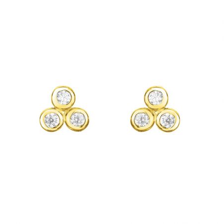 Boucles d'oreilles plaqué or: puces d’oreilles & créoles plaqué or - boucles-d-oreilles-plaque-or - edora - 2