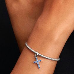 Charm    pendant pandora  croix 794063c01 - charms - edora - 4