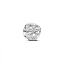 Mini charm   pandora tête de mort texturée 794040c00 - charms - edora - 0