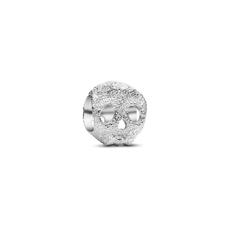 Mini charm   pandora tête de mort texturée 794040c00 - charms - edora
