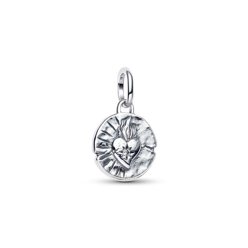 Charm   pandora  médaillon cœur 793975c01 - charms - edora