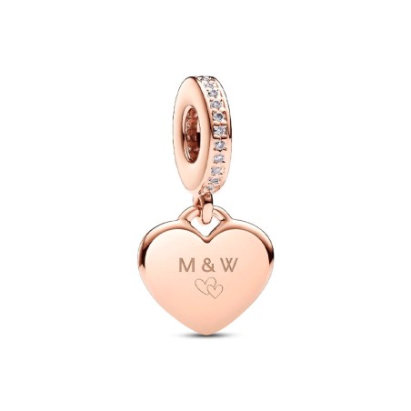 Charm pandora pendant plaque cœur gravable 788761c01 – charms