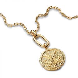 Charm pandora médaillon surdimensionné flèches croisées 764084c01 - charms - edora - 2