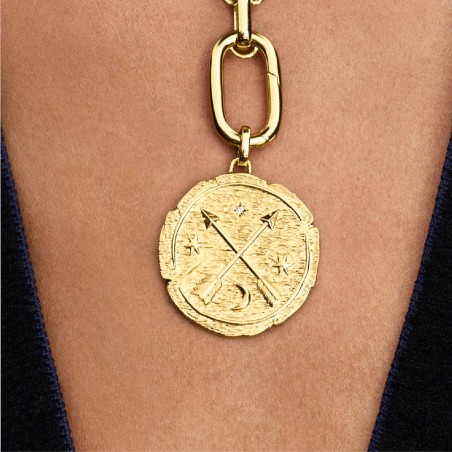 Charm pandora médaillon surdimensionné flèches croisées 764084c01 – charms