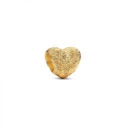 Mini charm pandora cœur texturé 764000c00 - charms - edora - 0