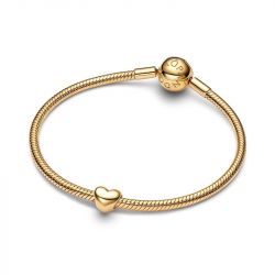 Mini charm pandora cœur doré 763998c00 - charms - edora - 2