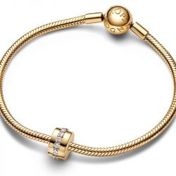 Charm pandora clip rangée scintillante incolore 761972c01 - charms - edora - 2