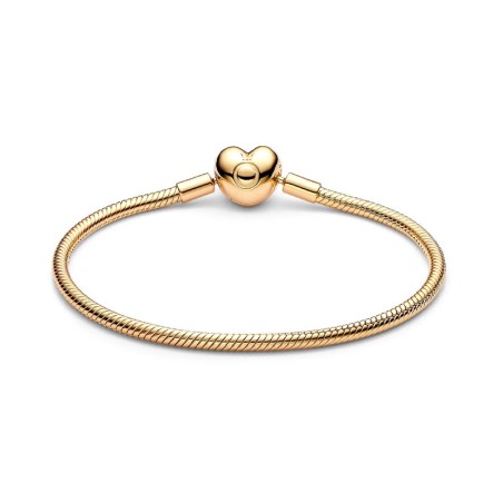 Bracelet femme pandora maille serpent fermoir cœur 563050c00 – bracelet argent femme