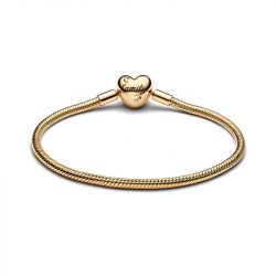 Bracelet femme pandora maille serpent fermoir cœur arbre généalogique 563516c01 - bracelet-argent-femme - edora - 2