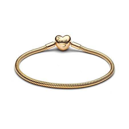 Bracelet femme pandora maille serpent fermoir cœur arbre généalogique 563516c01 – bracelet argent femme