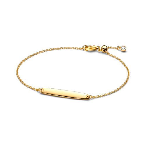 Bracelet Femme PANDORA à Maillons Barre Gravable Doré 564010C01