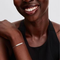 Bracelet femme pandora chaîne barre gravable 594010c01 - gourmettes - edora - 1