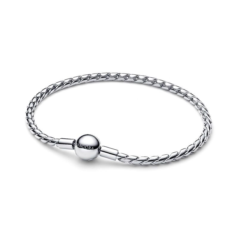 Bracelet femme pandora maille ailée fermoir rond 594028c00 - bracelet-argent-femme - edora