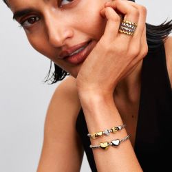 Bracelet femme pandora maille ailée fermoir rond 594028c00 - bracelet-argent-femme - edora - 3