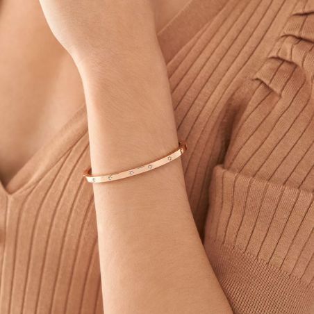 Bijoux fossil femme : bracelet fossil femme & collier fossil - joncs - edora - 2