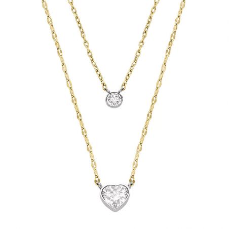 Bijoux fossil femme : bracelet fossil femme & collier fossil - colliers-femme - edora - 1