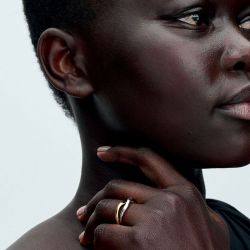 Bague femme anneaux entrelacés pandora bicolore argent massif, métal doré à l'or 14 carats 163262c00 - plus-de-bagues-femmes - edora - 3