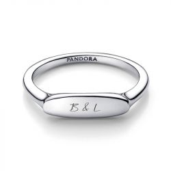 Bague femme pandora barre gravable argent massif 193986c00 - plus-de-bagues-femmes - edora - 2