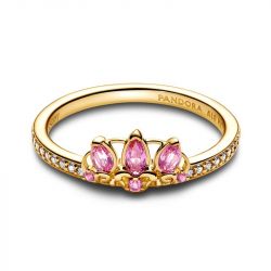 Bague femme pandora diadème princesse disney raiponce métal doré à l'or 14 carats 163651c01 - plus-de-bagues-femmes - edora - 0