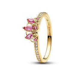 Bague femme pandora diadème princesse disney raiponce métal doré à l'or 14 carats 163651c01 - plus-de-bagues-femmes - edora - 2
