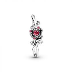 Bague femme pandora disney la belle et la bête rose argent massif 190017c01 - plus-de-bagues-femmes - edora - 3