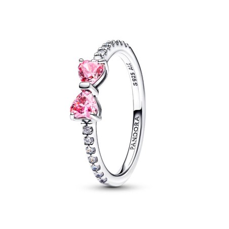 Bague femme pandora nœud rose scintillant argent massif 193510c01 – toutes nos bagues femme