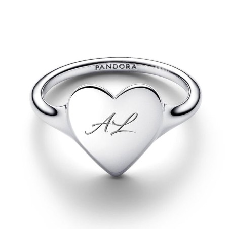 Bague femme pandora cœur gravable argent massif 193988c00 – toutes nos bagues femme