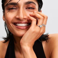 Bague femme pandora cœur gravable argent massif 193988c00 - plus-de-bagues-femmes - edora - 3