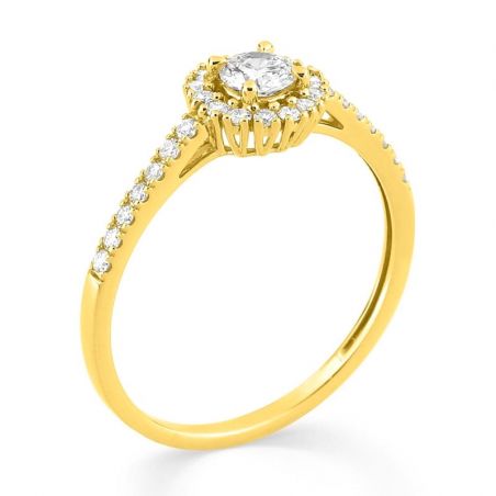 Bagues de fiançailles femme & bagues fiançailles diamant - bague-femme-or - edora - 2