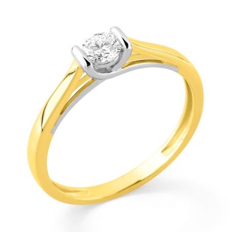 Bague solitaire: solitaire femme & bague solitaire diamant femme - bague-femme-or - edora - 2