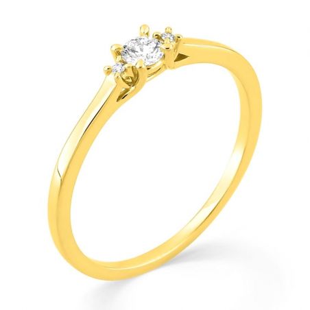 Bague solitaire: solitaire femme & bague solitaire diamant femme - bague-femme-or - edora - 2