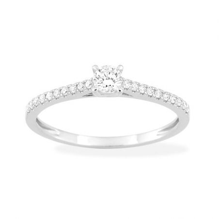 Bagues de fiançailles femme & bagues fiançailles diamant - bague-femme-or - edora - 1