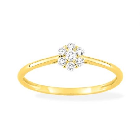 Bagues de fiançailles femme & bagues fiançailles diamant - bague-femme-or - edora - 1