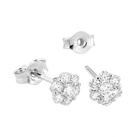 Boucles d’oreilles or 9 carats, boucles d’oreilles or 375 - puces - edora - 2
